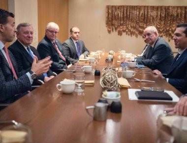 Η Κατ' ιδίαν συνάντηση του Α.Τσίπρα με τον Γερουσιαστή Ντικ Ντέρμπιν στις ΗΠΑ